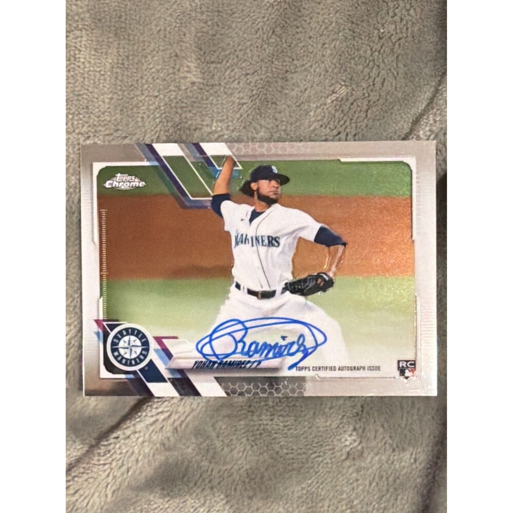 2021 Topps Chrome - Rookie Autographs Yohan Ramirez #RA-YR (AU, RC)